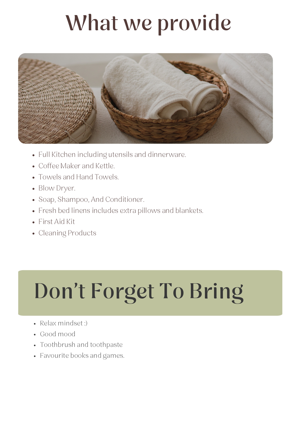 Amenities — page 7