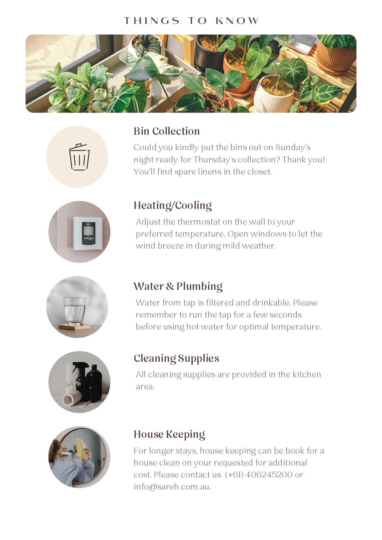 Things to Know — page 8